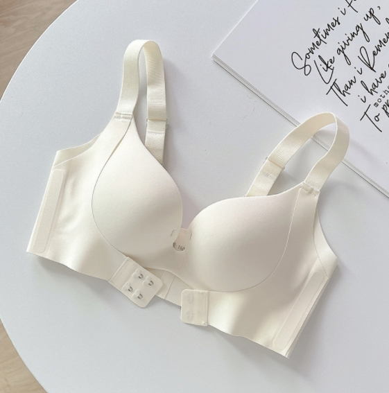 Autumn and winter seamless underwear for women, visually slimming, small breasts, push-up, thickening cup, auxiliary breasts, anti-sagging bra