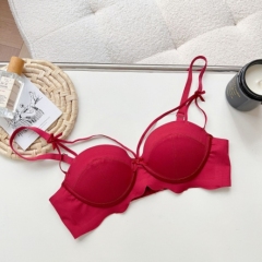 Underwear, small breast push-up, anti-sagging, sexy, pure lust, push-up, large, no wires, comfortable underwear, women's bra set