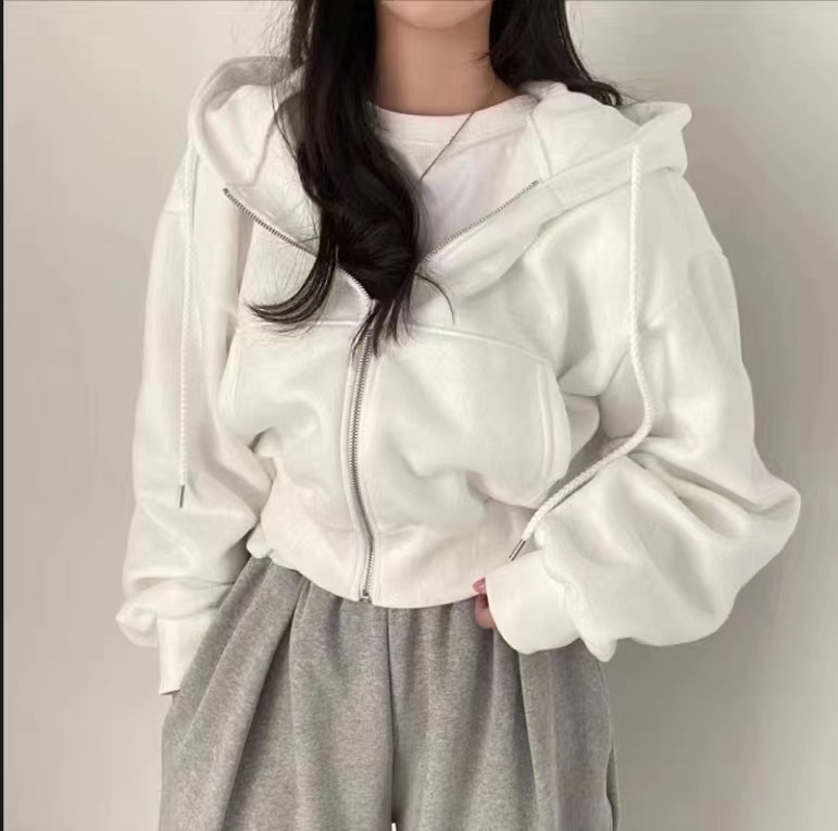 Women's Loose Hooded Sweatshirt Outerwear for Autumn/Winter, New Trendy Ins Style, Versatile Long-Sleeve Top