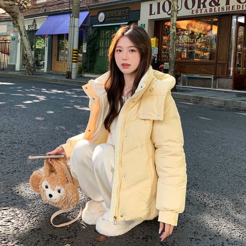 Bai Linger down jacket women's winter 2024 new small short style thickened high-end cotton jacket