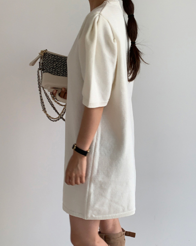 CHIC simple Korean style pullover mid-sleeve dress