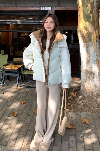 Bai Linger down jacket women's winter 2024 new small short style thickened high-end cotton jacket