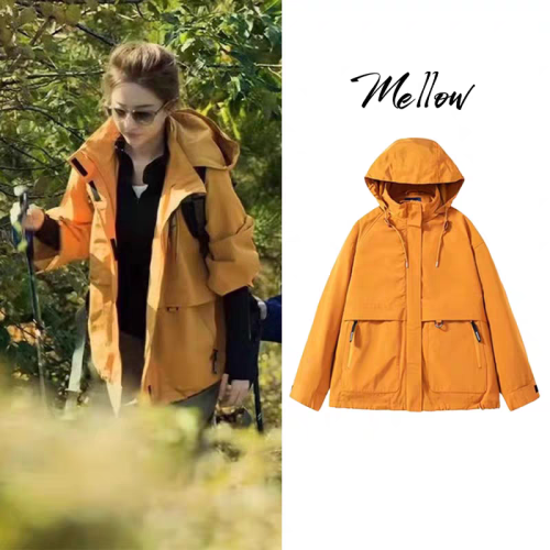 The Story of Rose Liu Yifei's same style outdoor jacket for women spring and autumn 2024 new workwear mountaineering clothing trend