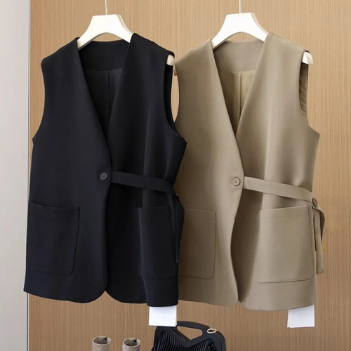 Quality Inspection Officer Picture Spring and Autumn New Style Suit Vest, Versatile, Western Style, Slim Fashion Vest, Paired with Suit Vest