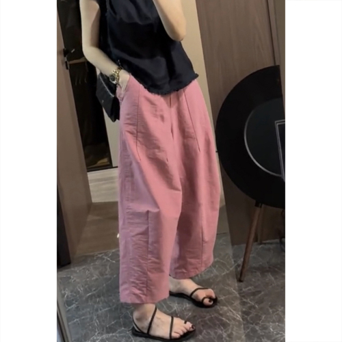 Wide-leg pants, carrot pants, casual pants for women, new summer fat mm slimming banana pants, loose trousers, trendy