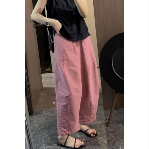 Wide-leg pants, carrot pants, casual pants for women, new summer fat mm slimming banana pants, loose trousers, trendy