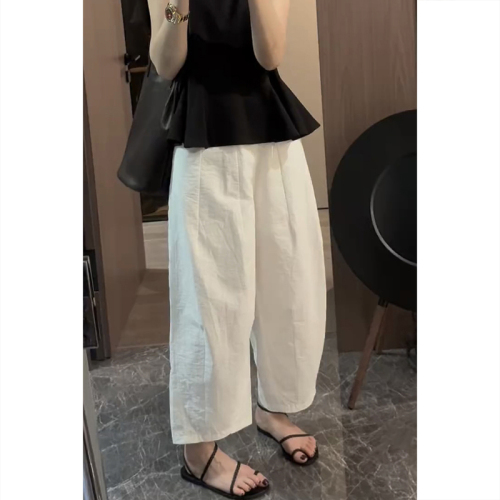 Wide-leg pants, carrot pants, casual pants for women, new summer fat mm slimming banana pants, loose trousers, trendy