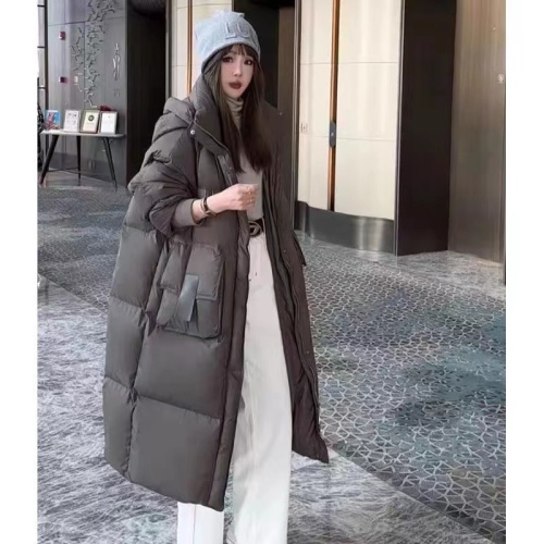 Korean style hooded down jacket, light and luxurious, loose and warm, cold-resistant winter fashionable down jacket