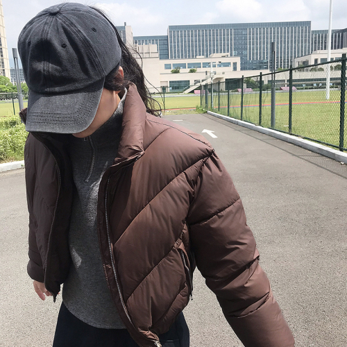 Actual shot of the new prismatic down jacket for women, loose Korean style niche ins jacket, cotton coat, cotton coat