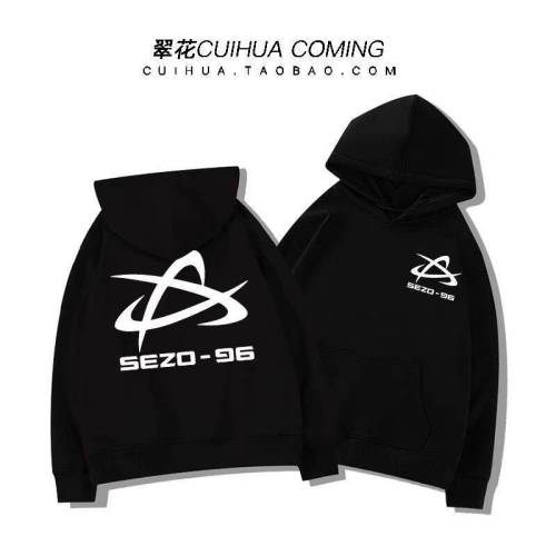 Wool cotton surface Chinese cotton composite milk silk 300g silver fox velvet super soft 400g front and back printed hooded sweatshirt for women