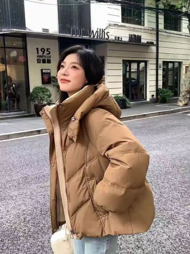 Bai Ling'er down jacket women's winter new style small short style thickened high-end down jacket