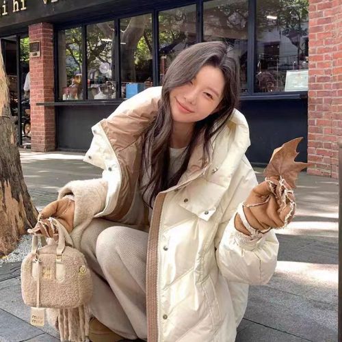 Bai Ling'er down jacket women's winter new style small short style thickened high-end down jacket