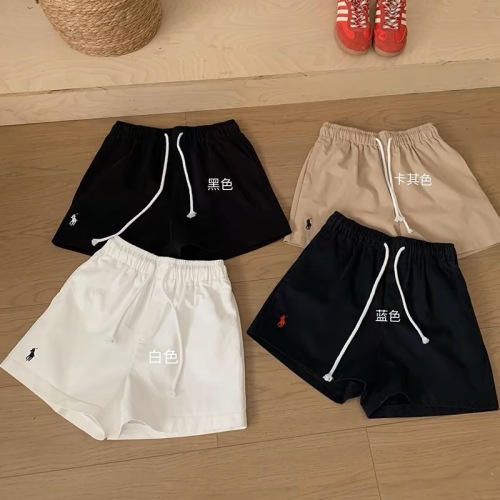 Extra large size 300 pounds embroidered high waist drawstring sports casual shorts for women loose hot pants