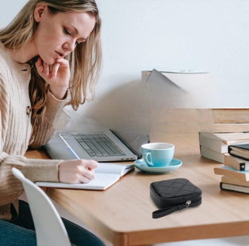 New quilted sanitary napkin storage bag travel carry-on multi-hand sanitary napkin bag lipstick coin cosmetic bag