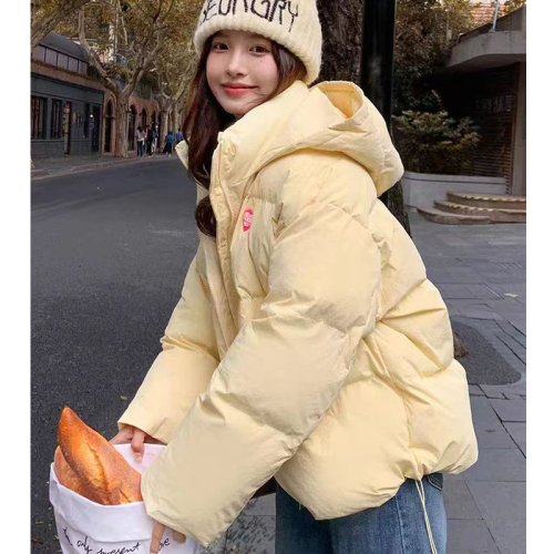 Korean version of down jacket for fat mm, waist-cinching down jacket for small people, short down jacket, loose bread jacket