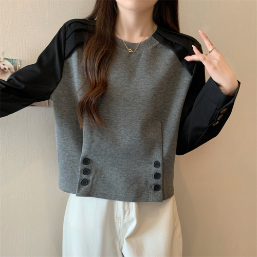 Original workmanship Original quality 50% rayon 2024 new autumn loose sweatshirt women's slimming top