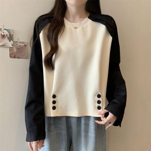 Original workmanship Original quality 50% rayon 2024 new autumn loose sweatshirt women's slimming top