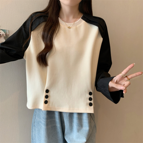 Original workmanship Original quality 50% rayon 2024 new autumn loose sweatshirt women's slimming top