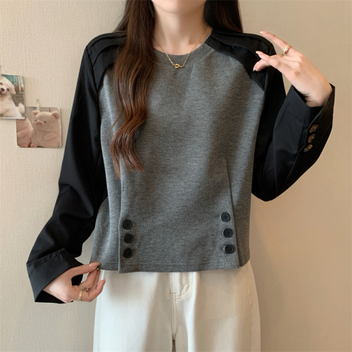 Original workmanship Original quality 50% rayon 2024 new autumn loose sweatshirt women's slimming top