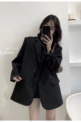 2024 new niche design spring and autumn high-end professional suit small black suit jacket for women