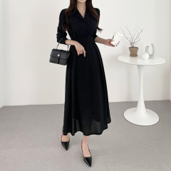 chic single breasted trench coat dress with belt