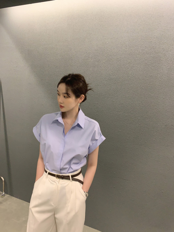 Size has been updated Korean chic summer simple loose shirt for women