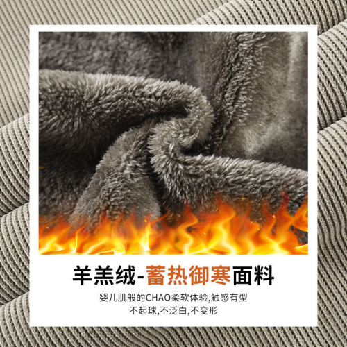 Fleece/No Fleece Polar Fleece Velour Wide Leg Women's Autumn Winter Plus Size Super Thick Snow Neer Straight Pants Women 