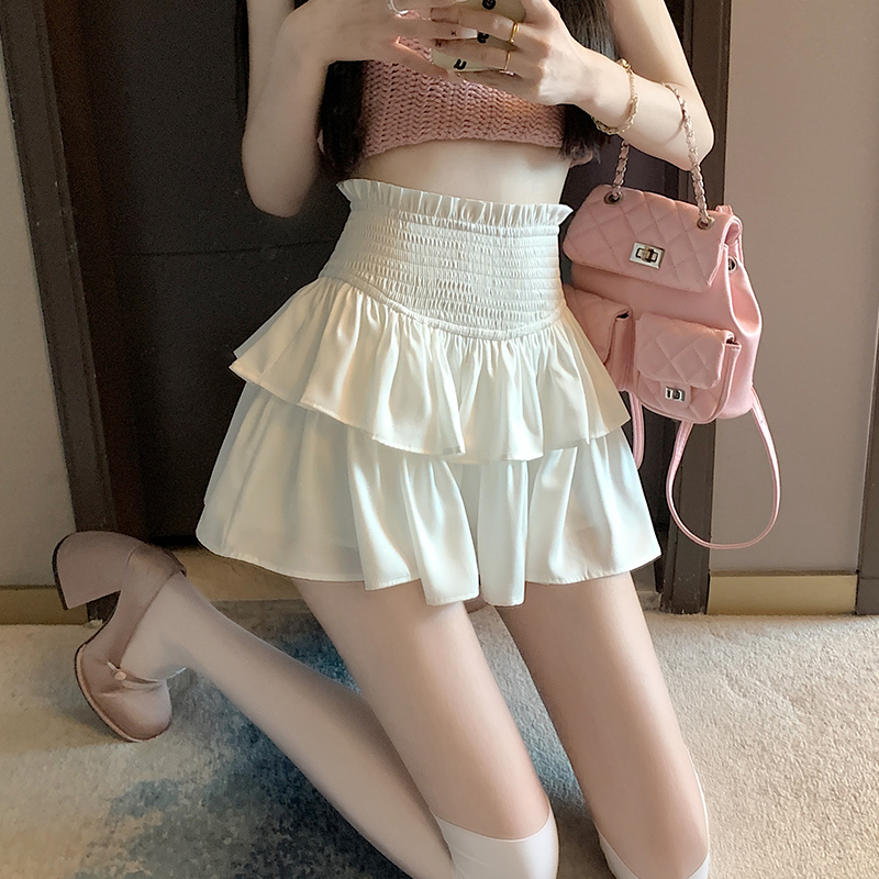 Summer new white tutu skirt high waist fairy skirt skirt cake ballet skirt