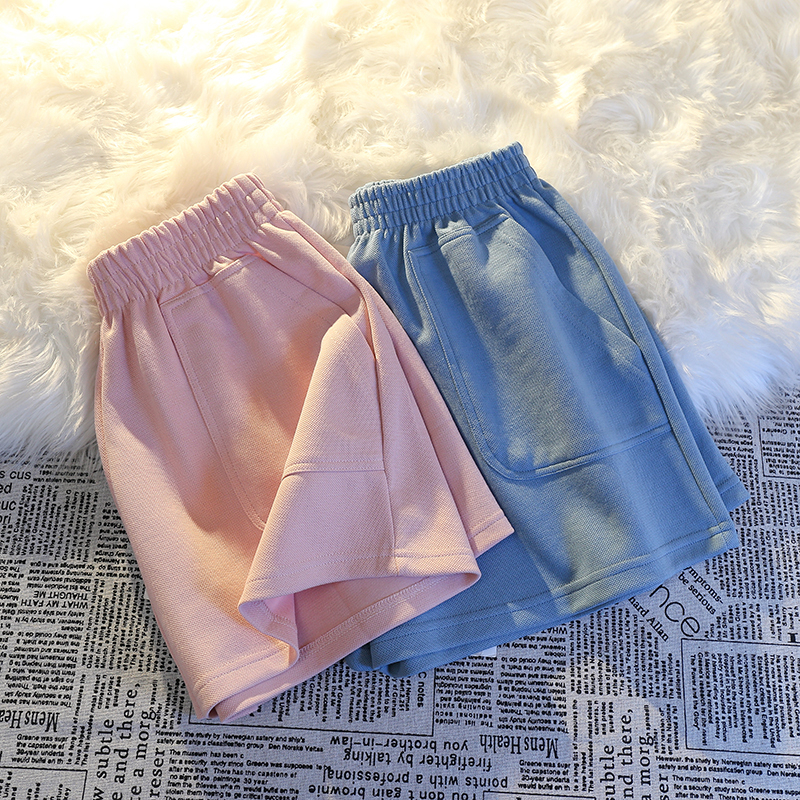 Summer casual sports shorts for women, summer loose home pajamas, running comfortable high-waisted hot pants, fashionable outerwear