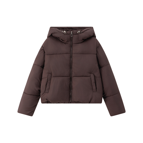 Puff American short down jacket for women winter 2024 new coffee color Kendou high-end thickened bread jacket