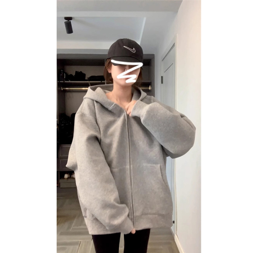 +Inside double-layered hooded woolen Chinese cotton composite milk silk 300g 300kg extra large size sweatshirt