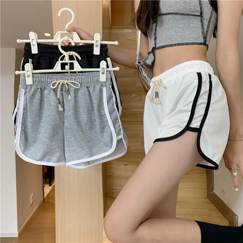 Korean style design irregular wide leg shorts women's trendy sports casual hot pants