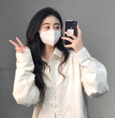 Official image: White pure cotton women's undershirt that can be worn as an outer shirt, loose top for 2024 spring and autumn.