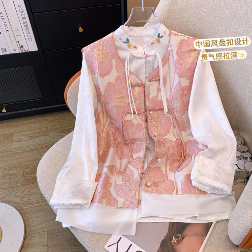 New Chinese style buckle vest for women in spring, Chinese style vest, short style, fashionable Tang suit vest jacket