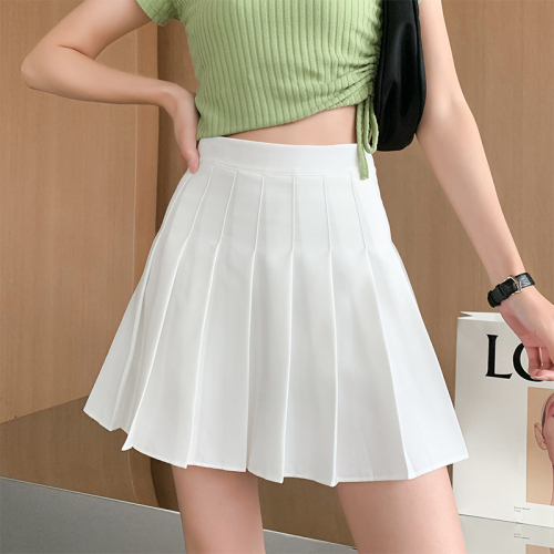 Spring and summer new ins super popular versatile pleated skirt short skirt anti-exposure skirt for women with safety pants