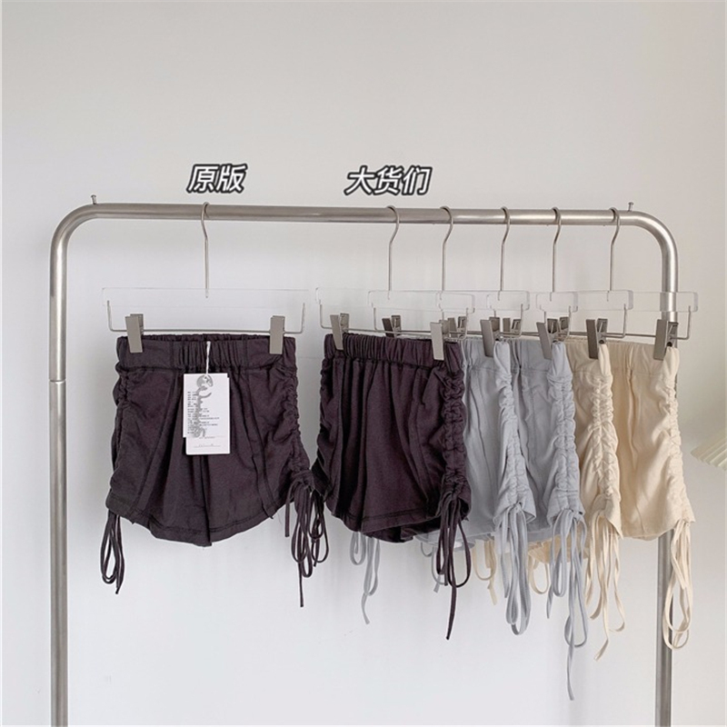 Summer high waist drawstring shorts women's hot pants sports pajamas hot pants