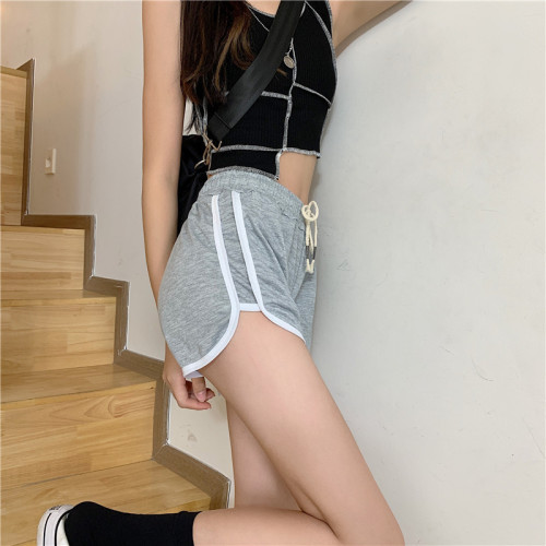 Korean style design irregular wide leg shorts women's trendy sports casual hot pants
