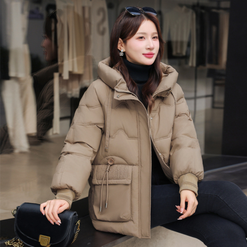 Real shot of winter thickened cotton-padded clothes for women 2024 new design loose niche bread coat thickened jacket trendy