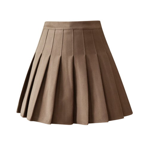 Pleated skirt women's skirt short skirt autumn and winter new high waist woolen autumn and winter a-line skirt hip skirt