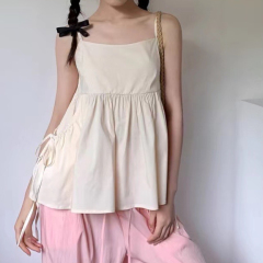 Small age-reducing camisole women's summer design straps loose casual sleeveless top