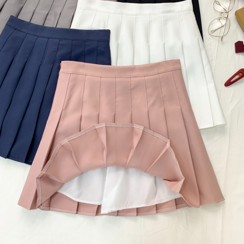 New women's spring, summer and autumn A-line skirts, college style jk short skirts, slimming skirts