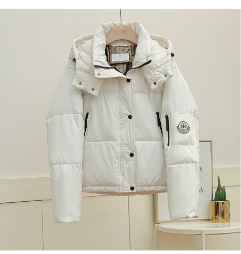 Short down jacket for female students 2024 new style small high-end design stand-up collar winter coat bread coat