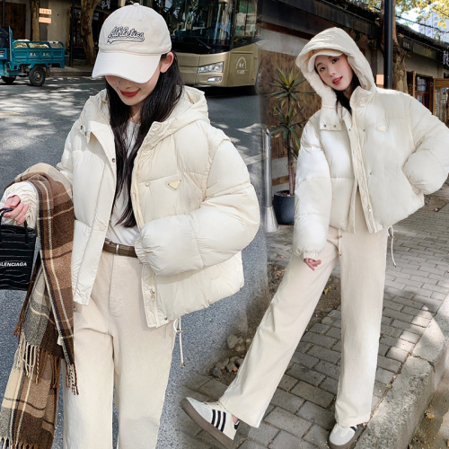 2024 real shot winter new Korean style short cotton jacket for women removable Internet celebrity fashion puff vest jacket