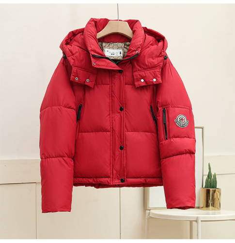 Short down jacket for female students 2024 new style small high-end design stand-up collar winter coat bread coat