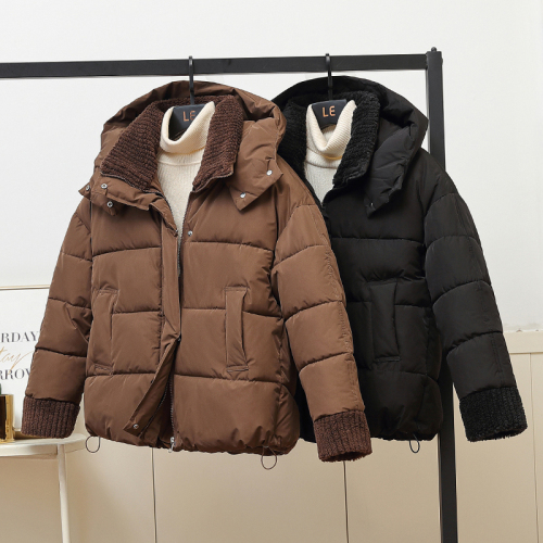 Stand collar down jacket for women winter 2024 new niche college style Korean style high-end light and thin bread jacket trend