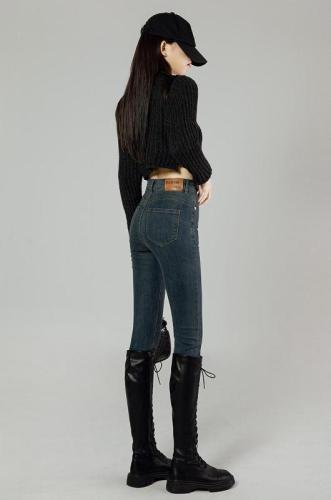 High-waisted black jeans for women in autumn new slim fit tight pencil pants for women in spring and autumn