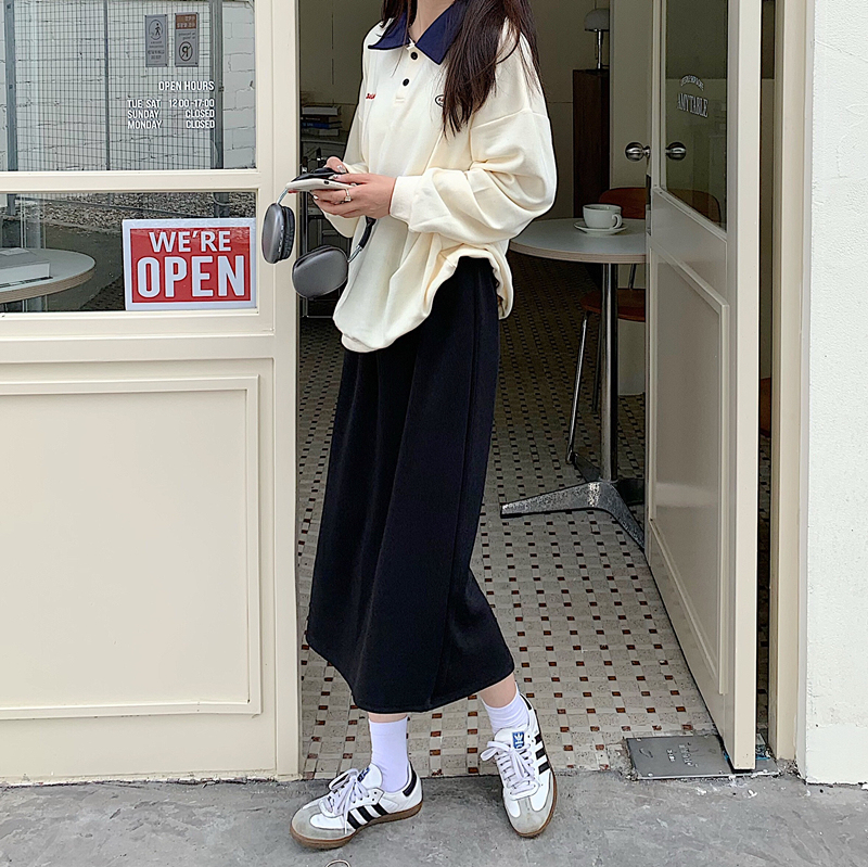 Fat girl high-waisted slimming skirt