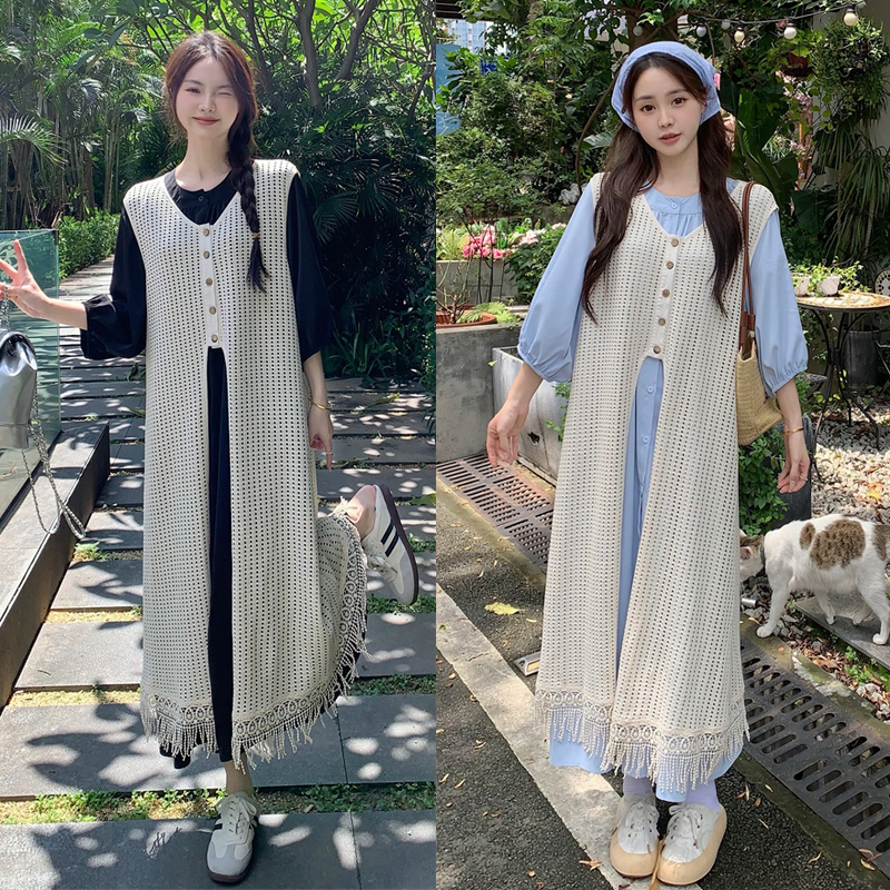 Plus size women's fat MM Korean style dress two-piece suit