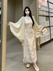 Large size fat mm2024 proposal skirt new Chinese style national style cool feeling improved cheongsam long skirt temperament Han retro clothing women