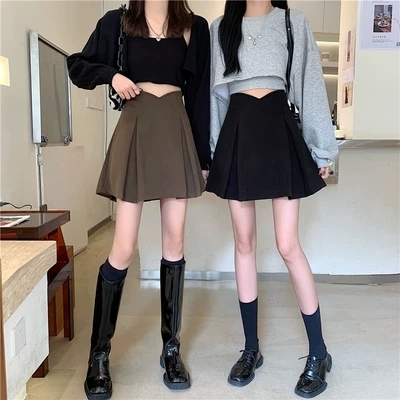 Spring and Autumn New Korean Style High Waist Slim Woolen Skirt Short Skirt Temperament Skirt